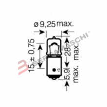 LAMPADA OSRAM H6W 12V 6W BAX9S